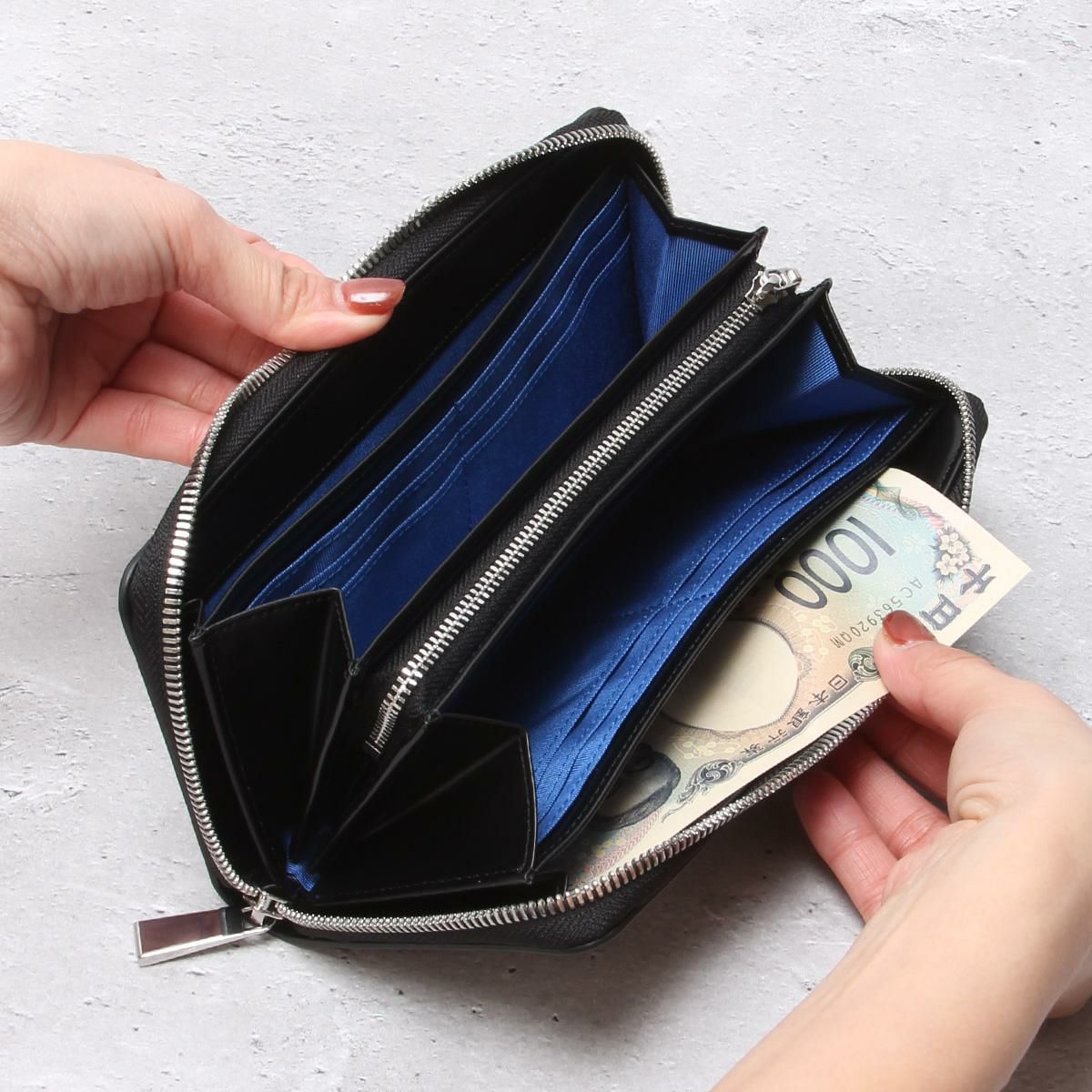 ランバンオンブルー バトラー 長財布 LANVIN en Bleu lenb-519616