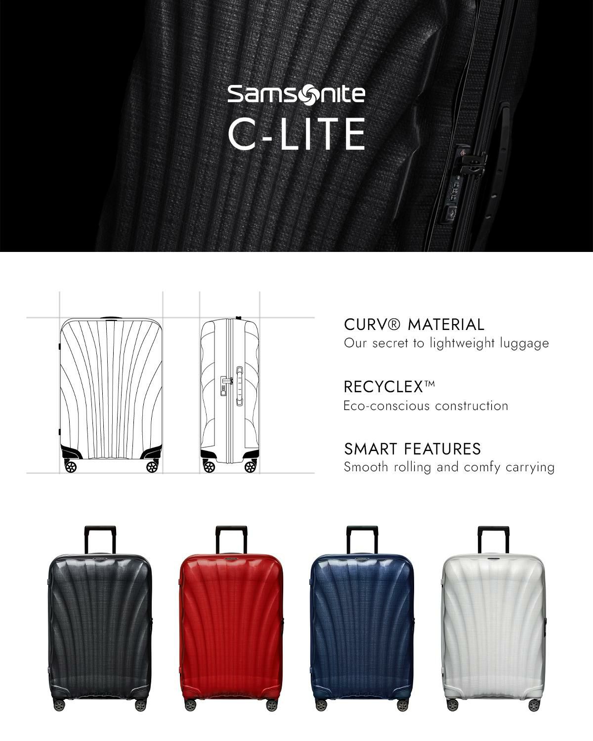 サムソナイト C-Lite スーツケース Samsonite cs2-004