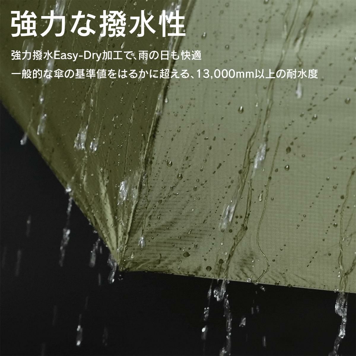 バグスロウ×アンベル タフネス ヒートブロック 折りたたみ傘 全天候型 晴雨兼用 8本骨 Amvel TOUGHNESS bugSlaw A2756