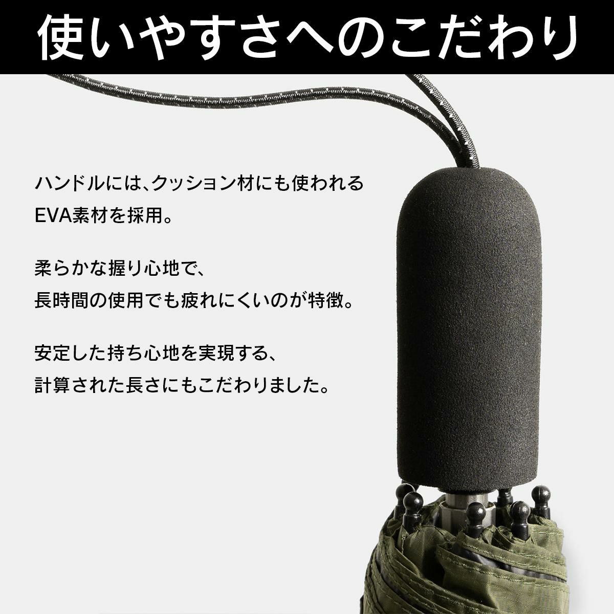 バグスロウ×アンベル タフネス ヒートブロック 折りたたみ傘 全天候型 晴雨兼用 8本骨 Amvel TOUGHNESS bugSlaw A2756