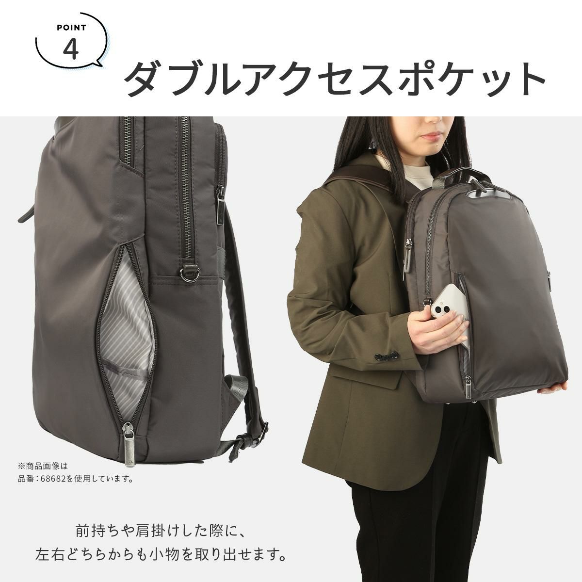 エース ジーンレーベル フィッテム ビジネスリュック ace.GENE LABEL gene-68683