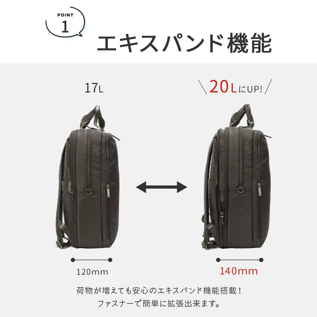 エース ジーンレーベル フィッテム ビジネスリュック ace.GENE LABEL gene-68684