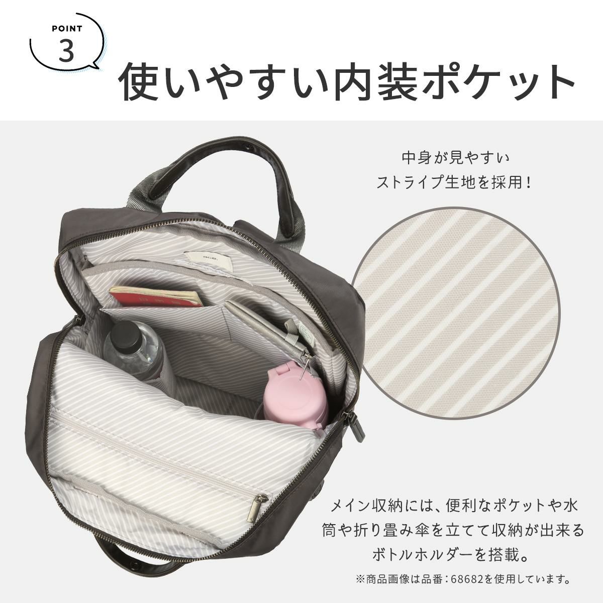 エース ジーンレーベル フィッテム ビジネスリュック ace.GENE LABEL gene-68684