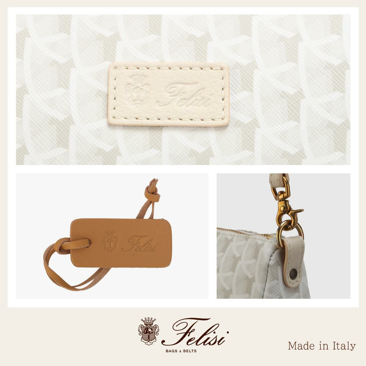 フェリージ モノグラム ショルダーバッグ Felisi 512-6-mm-ld