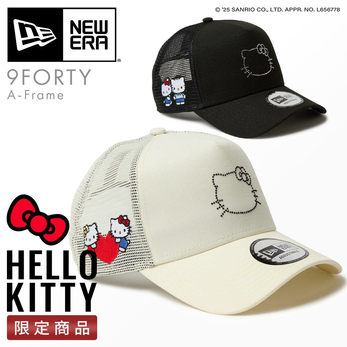 ニューエラ HELLO KITTY【LTD】 帽子 NEW ERA kitty-rhinestone