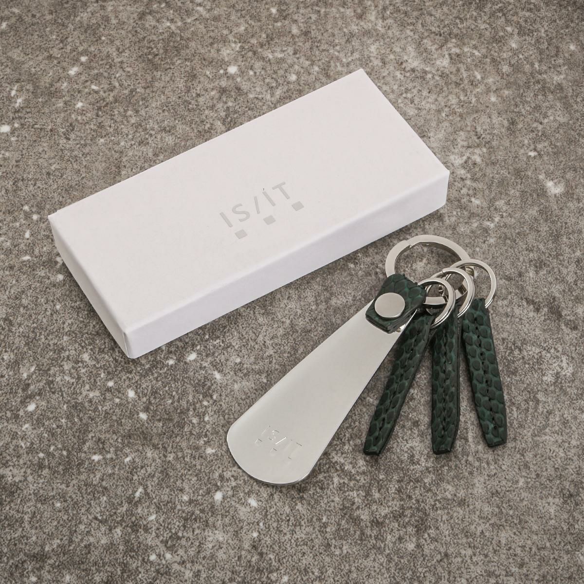 IS/IT パイソン キーケース キーホルダー  isit-983601