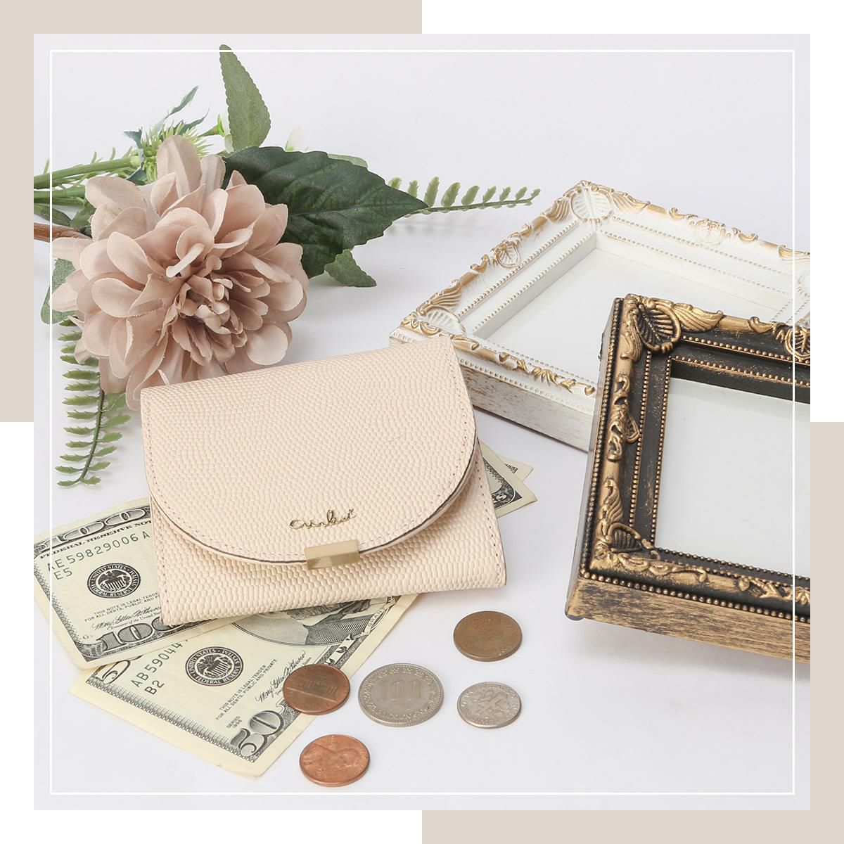 エアリスト AIR LUNA 二つ折り財布  air-24653