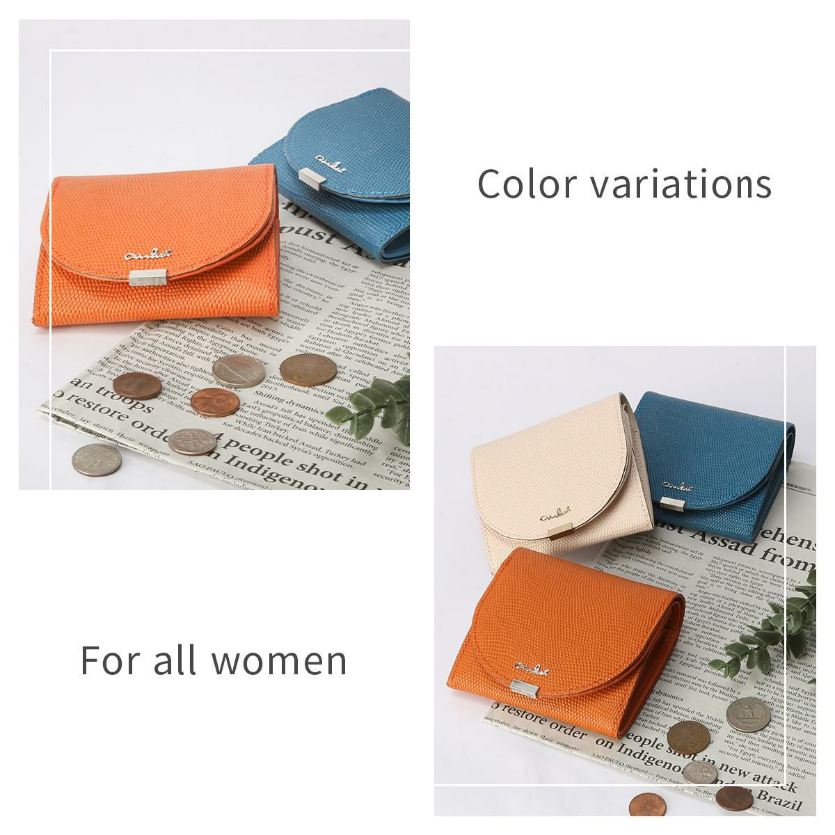 エアリスト AIR LUNA 二つ折り財布  air-24653