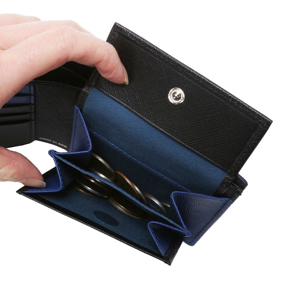 コムサ・メン コール 二つ折り財布  wcm-6754