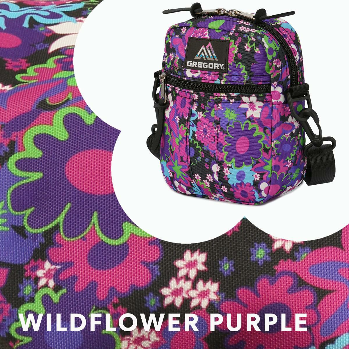 正規取扱店】グレゴリー WILD FLOWER PURPLE ポーチショルダー