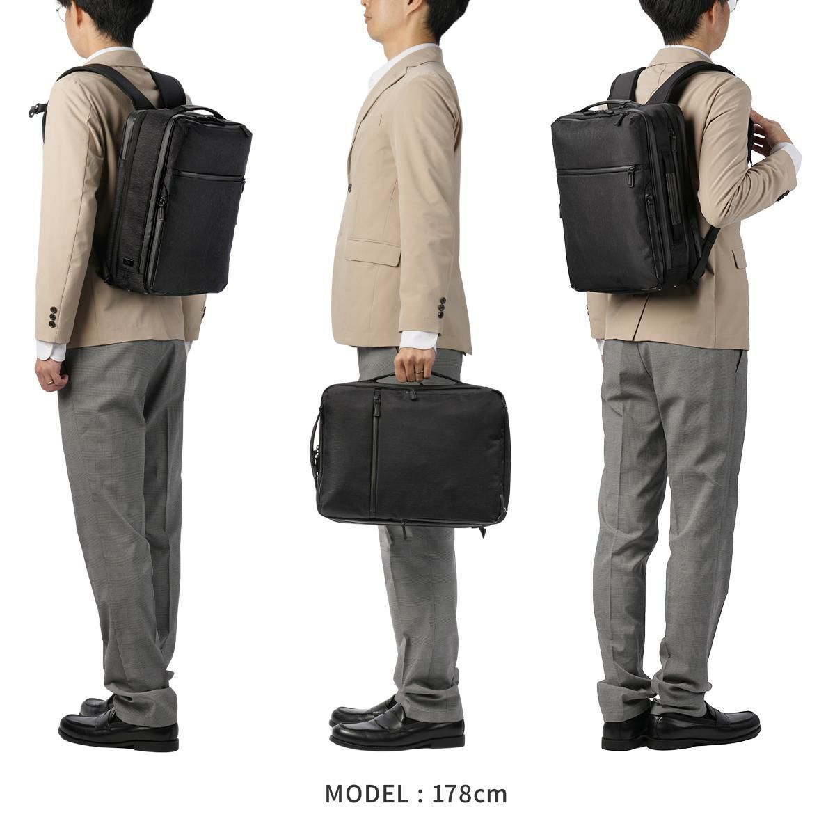 エース ジーンレーベル ガジェタブルヘザー2 ビジネスリュック ace.GENE LABEL gene-68297