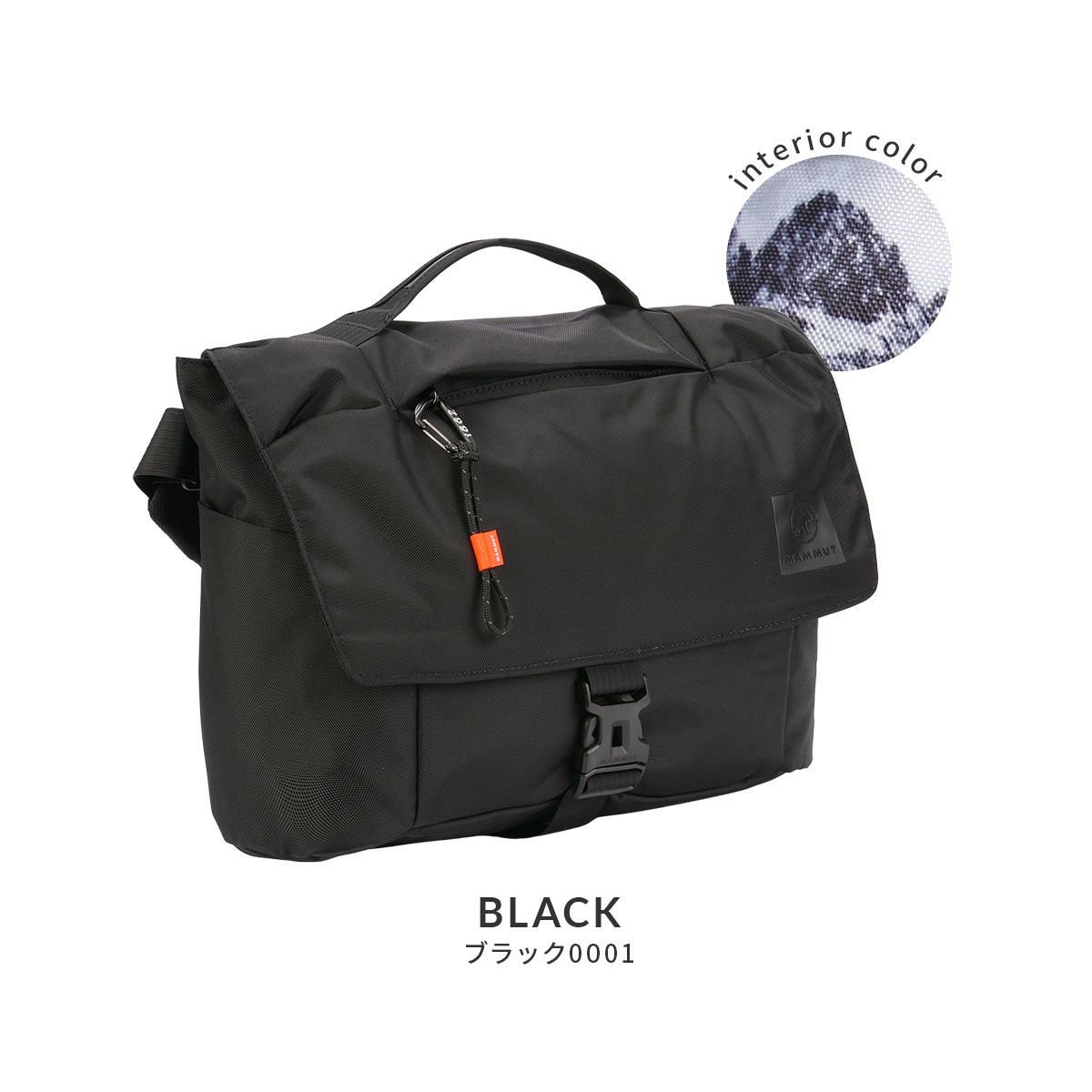 マムート　エクセロン　メッセンジャーバッグ　14リットル　黒ブラック MAMMUT マムート エクセロン メッセンジャーバッグ 14L Xeron