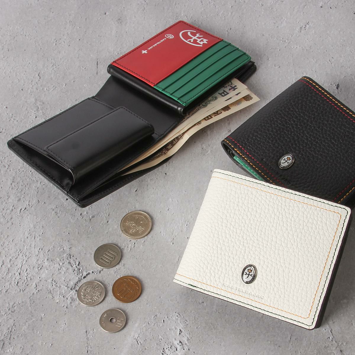 カステルバジャック スレッド 二つ折り財布 CASTELBAJAC cb-036623