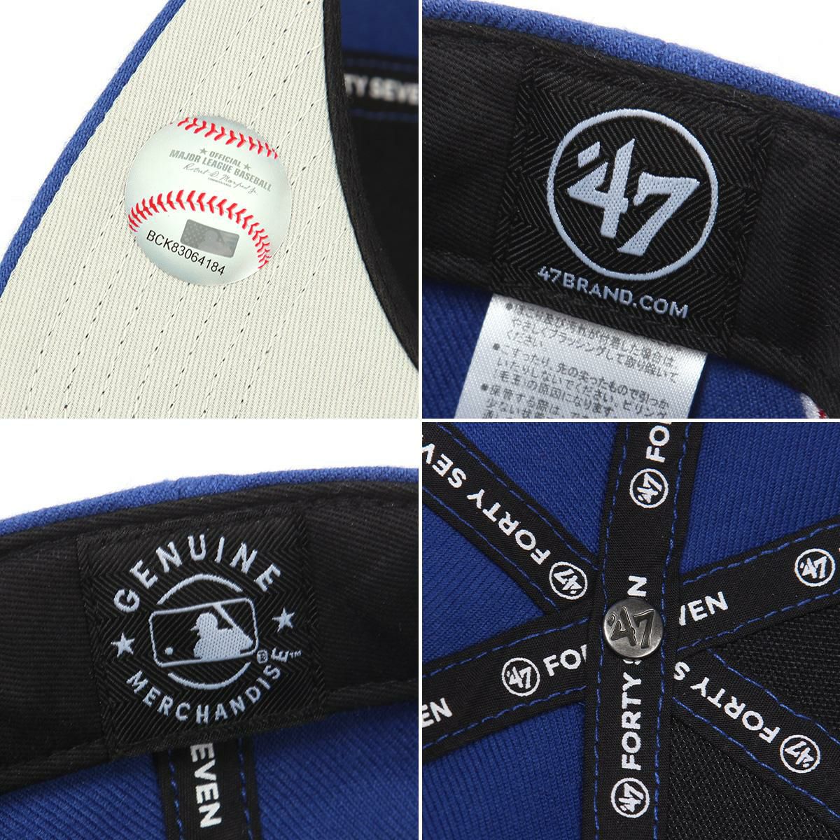 フォーティーセブン '47 キャプテン シュアショット 帽子 '47 '47 キャプテン シュアショット ブラック×ブラックd：14751130