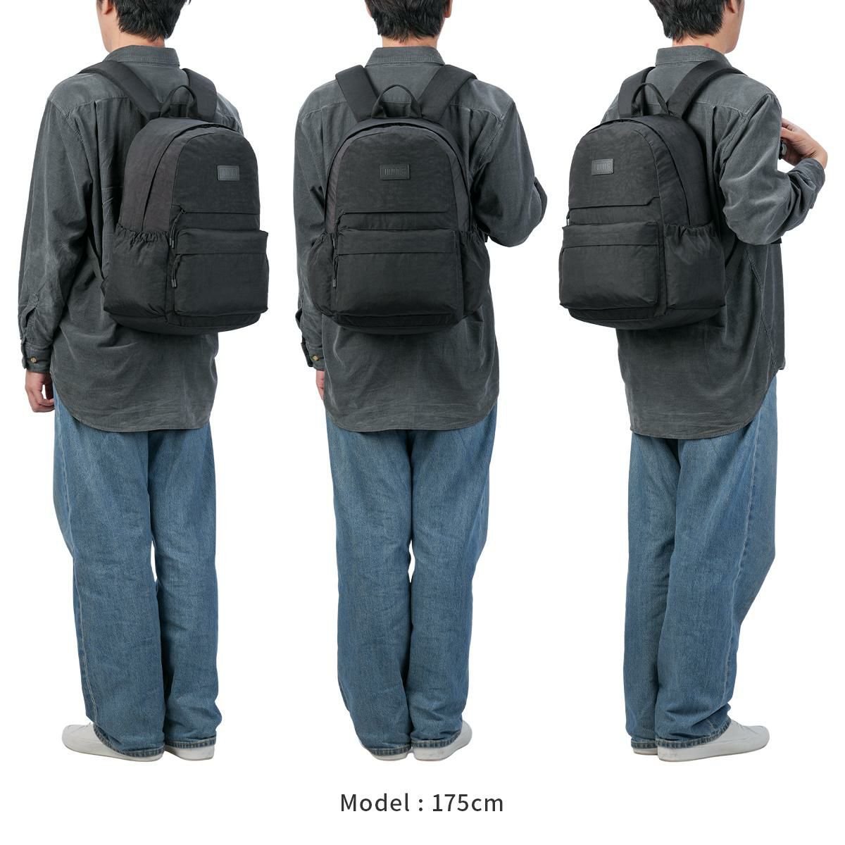 ユニオンシックス ポリエスター リュック UNION.6 WRINKLED NYLON D3