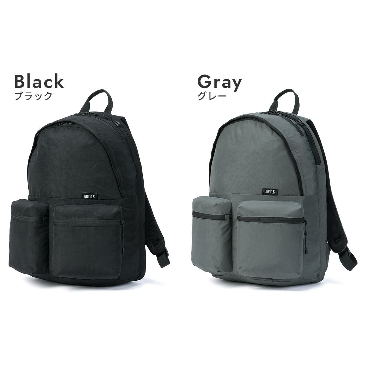 ユニオンシックス ポリエスター リュック UNION.6 WRINKLED NYLON D4