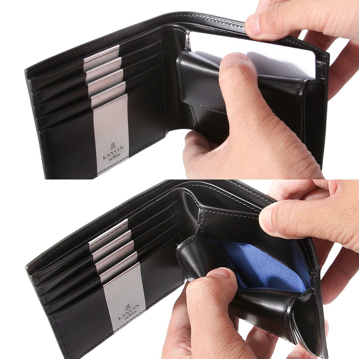 ランバンオンブルー ワグラム2 二つ折り財布 LANVIN en Bleu wagram2 504613