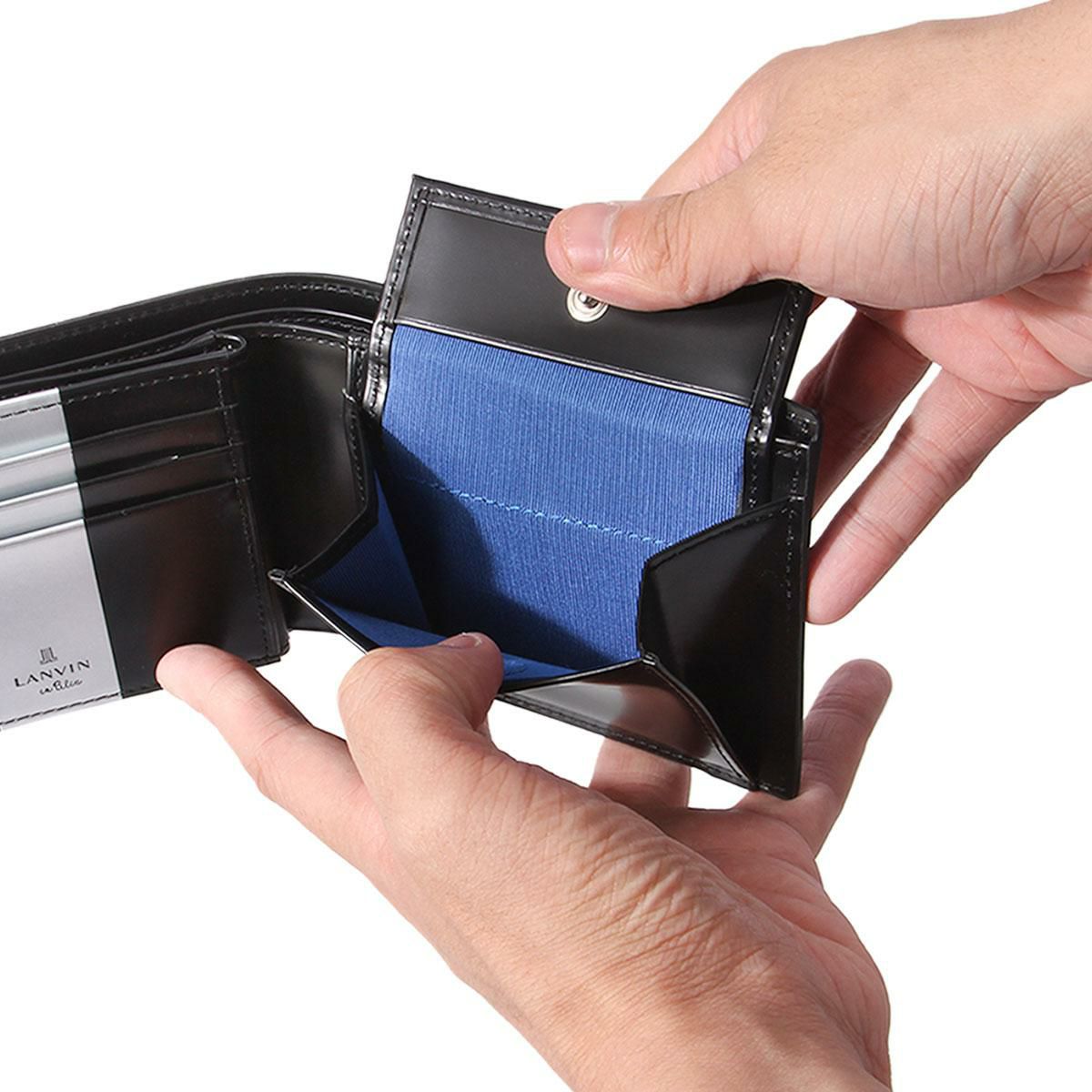 ランバンオンブルー ワグラム2 二つ折り財布 LANVIN en Bleu wagram2 504614