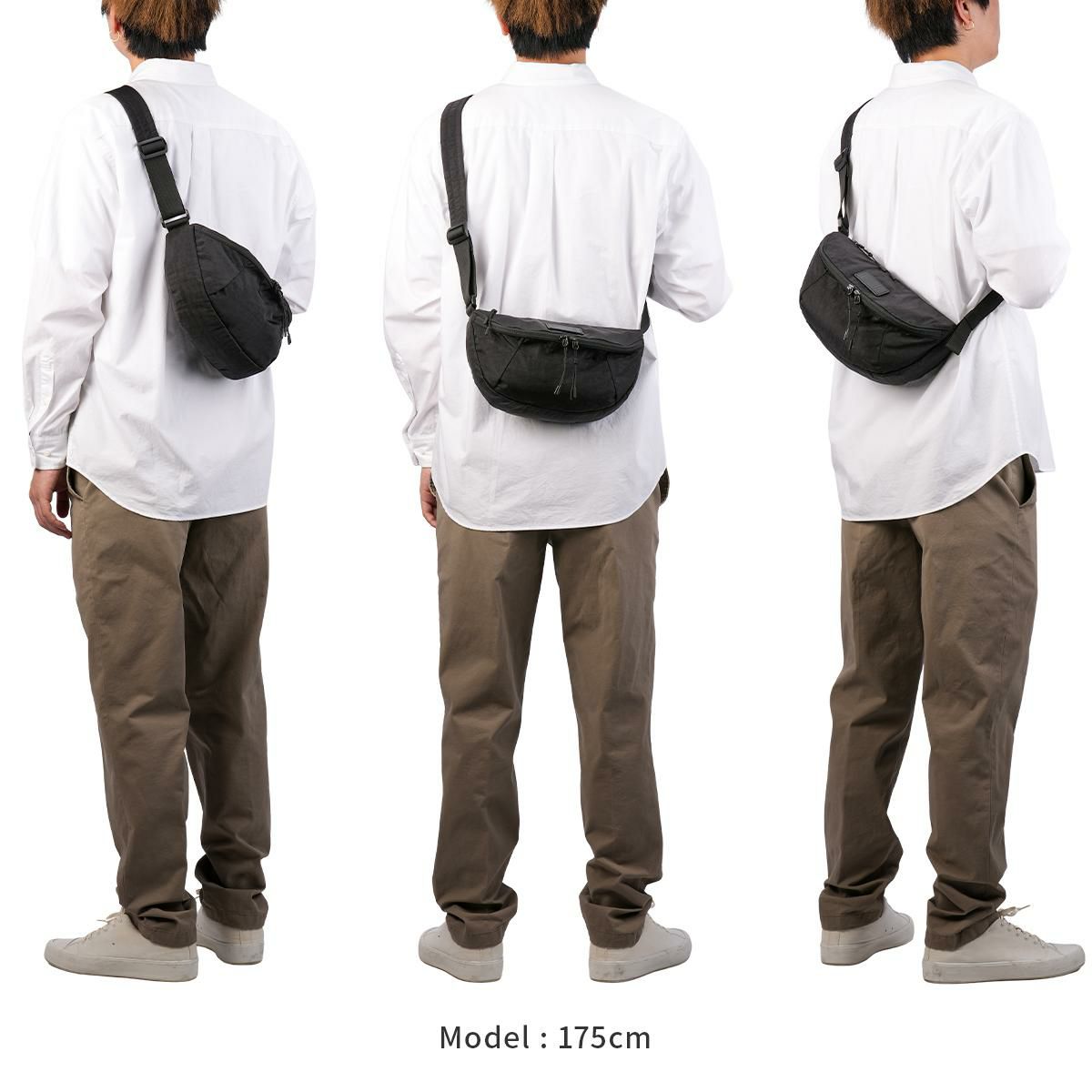 ユニオンシックス ボディバッグ UNION.6 WRINKLED NYLON uacb15j