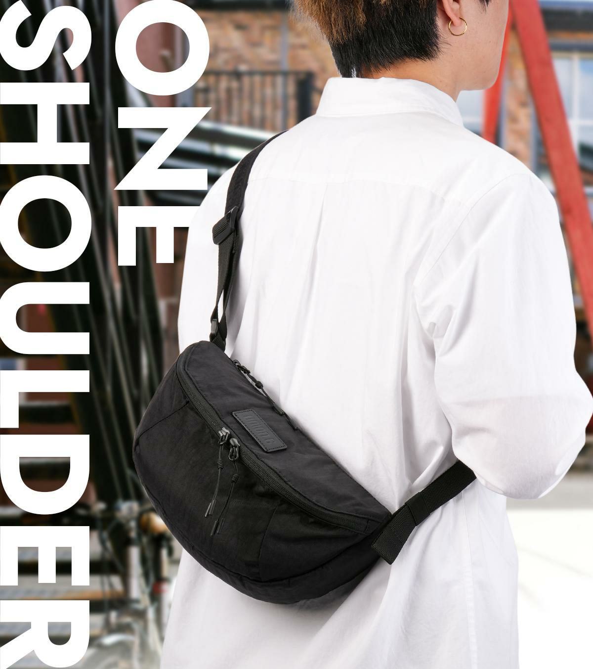 ユニオンシックス ボディバッグ UNION.6 WRINKLED NYLON uacb15j