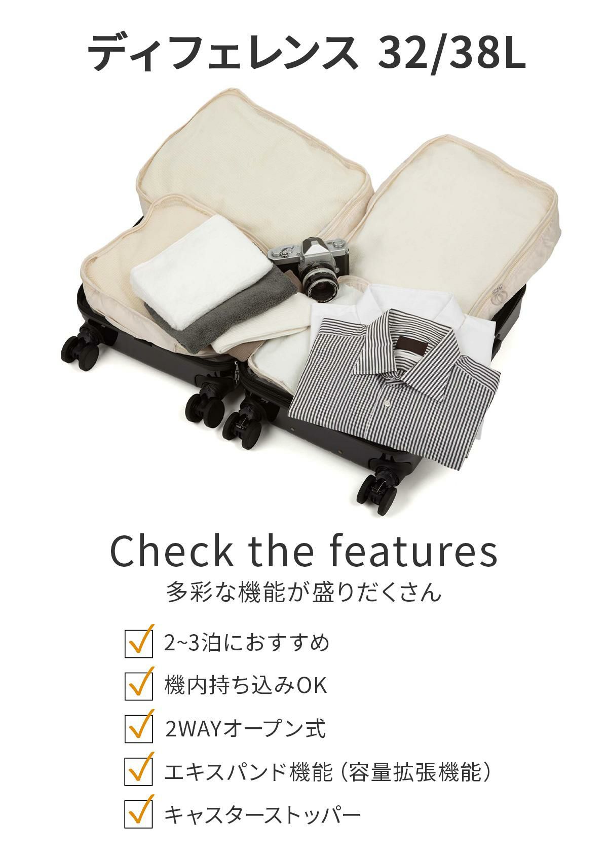 トーキョーレーベル ディフェレンス スーツケース Sサイズ SS 機内持ち込み ace. TOKYO LABEL 05721