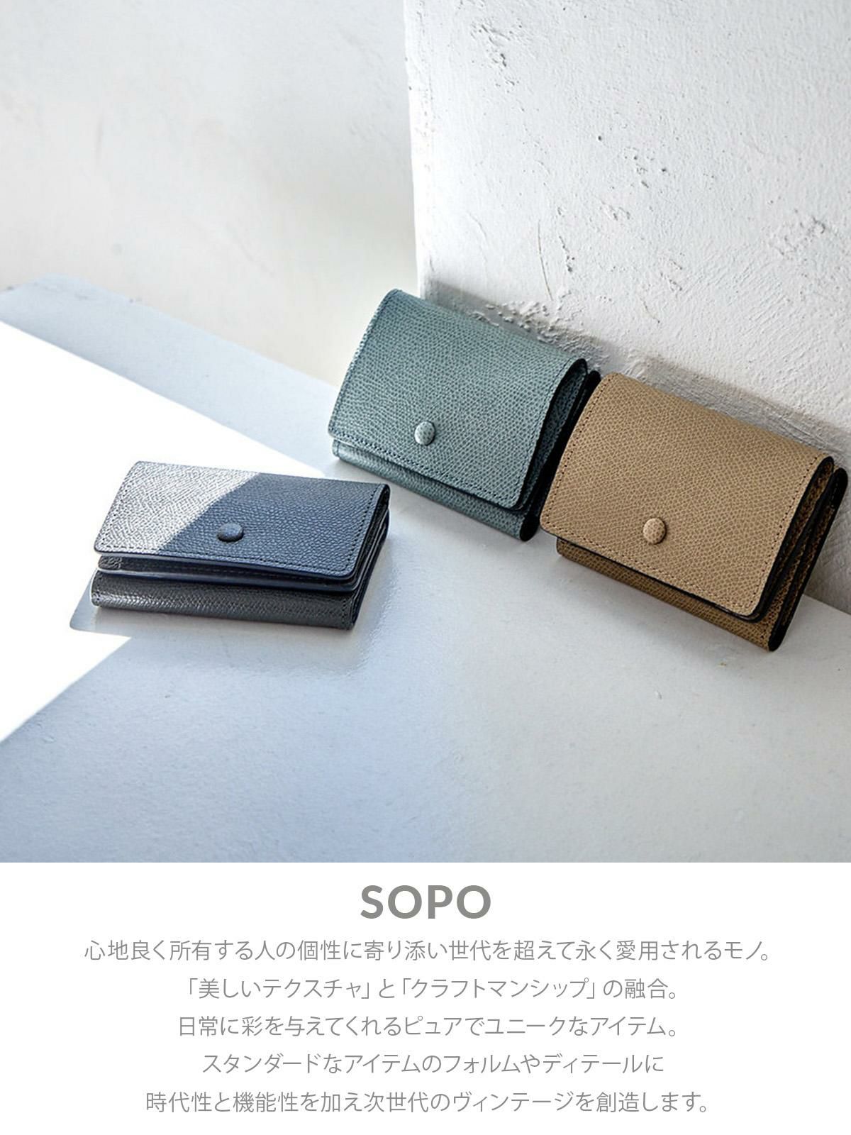 ソポ トライフォールドウォレット 三つ折り財布 SOPO TRIFOLD WALLET SO37