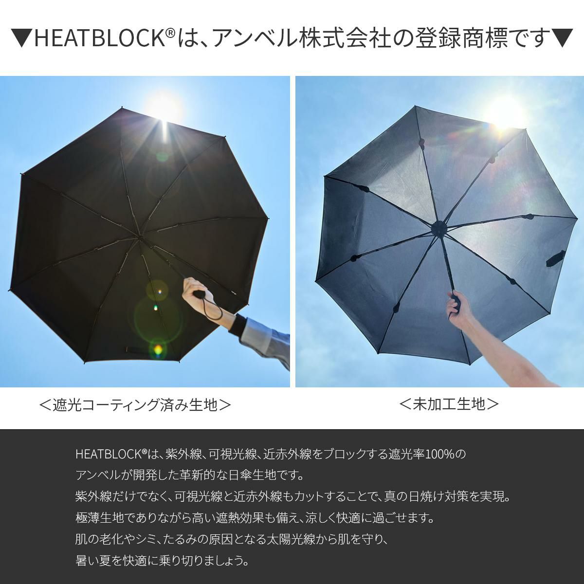 バグスロウ×アンベル ベリカル8 ヒートブロック コーデュラ 折りたたみ傘 晴雨兼用 全天候型 日傘 自動開閉 Amvel VERYKAL8 bugslaw-009