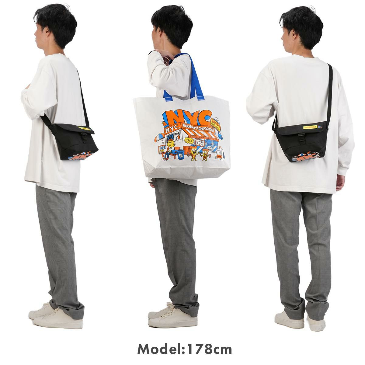 マンハッタンポーテージ NYC プリント メッセンジャーバッグ Manhattan Portage NYC Print mp1603bpdlvltmp
