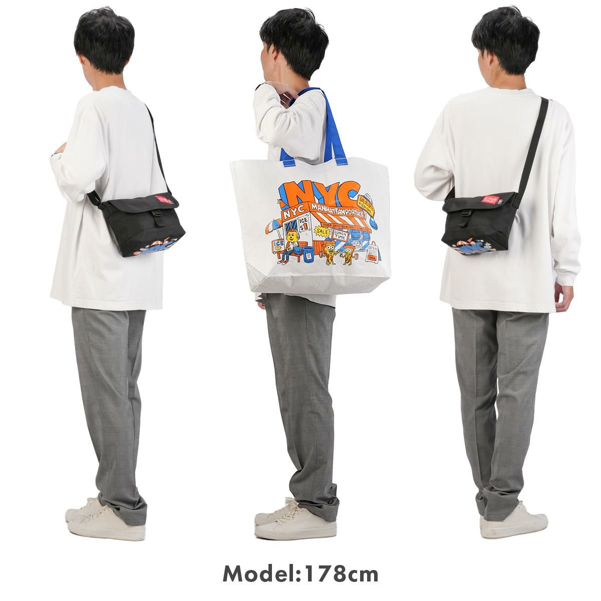 マンハッタンポーテージ NYC プリント メッセンジャーバッグ Manhattan Portage NYC Print mp1603bpdtmp
