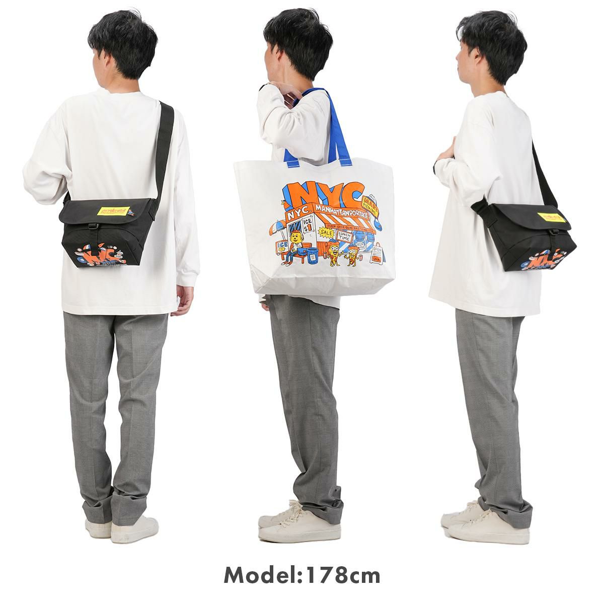 マンハッタンポーテージ NYC プリント メッセンジャーバッグ Manhattan Portage NYC Print mp1605jrbpdlvltmp
