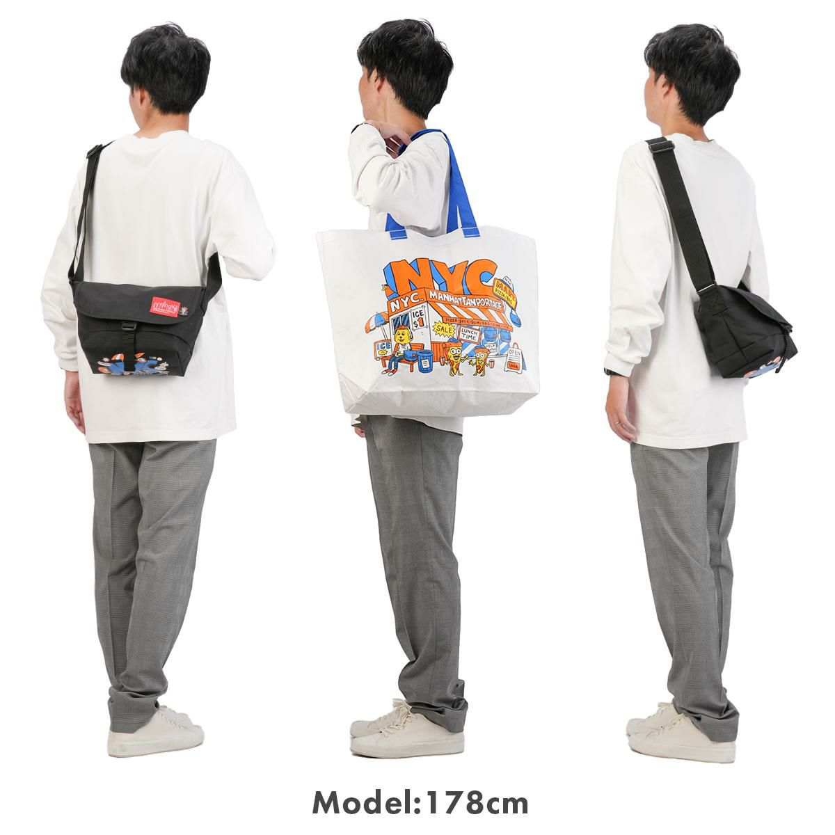 マンハッタンポーテージ NYC プリント メッセンジャーバッグ Manhattan Portage NYC Print mp1605jrbpdtmp